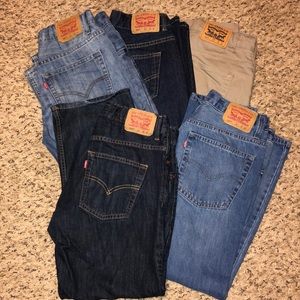 🚁🚁 5 Pair BOYS Levi’s Jeans 🚁🚁